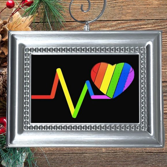 Rainbow Pride LGBTQ+ Christmas Tree Ornament - Picture 1 of 3